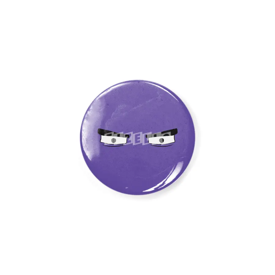 Cartoon Eyes - Grouchy Face Rozet