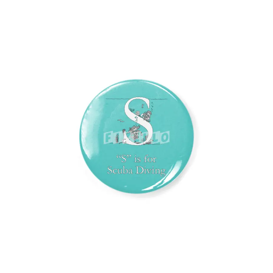 S is for Scuba Diving Rozet