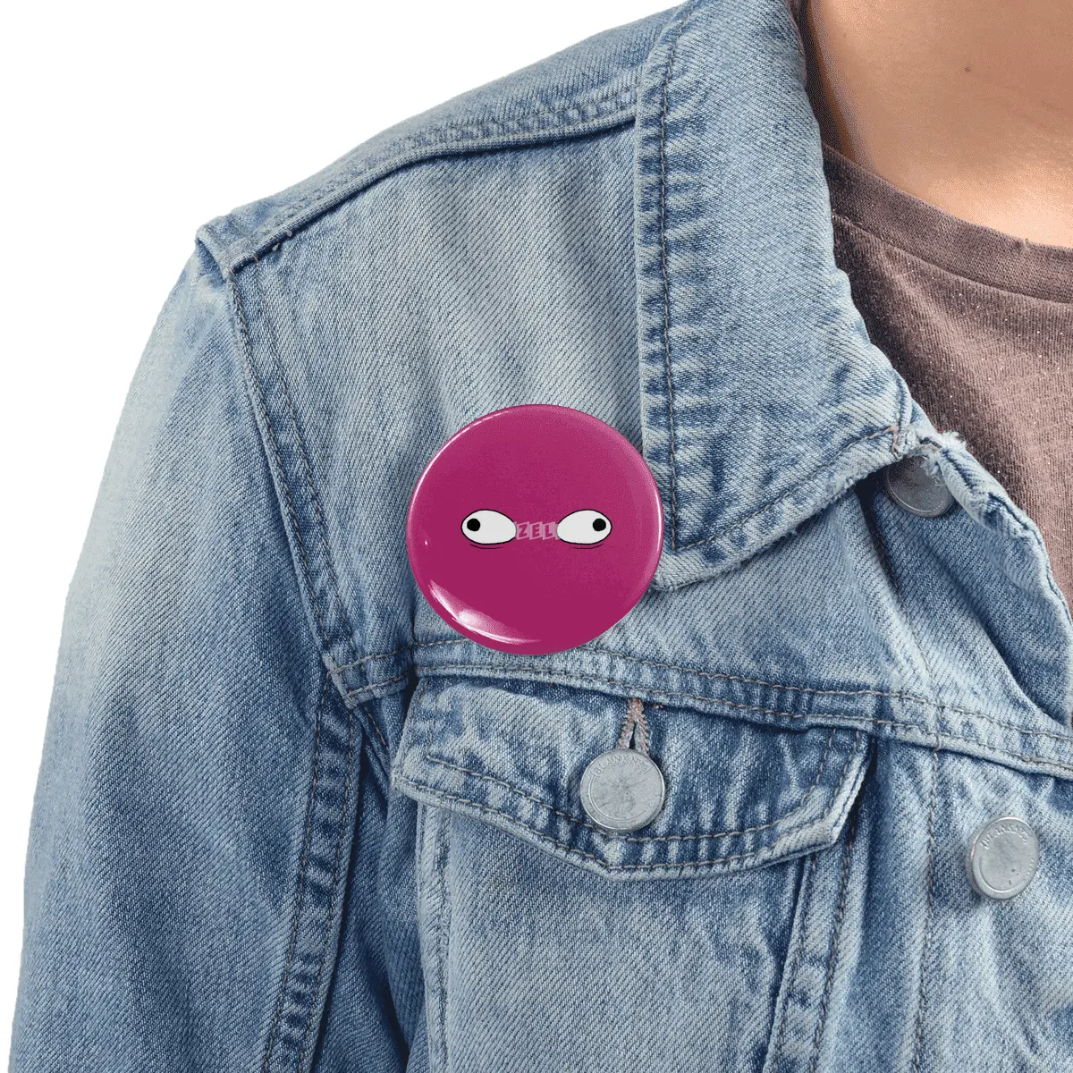 Cartoon Eyes - Wonky Face Rozet