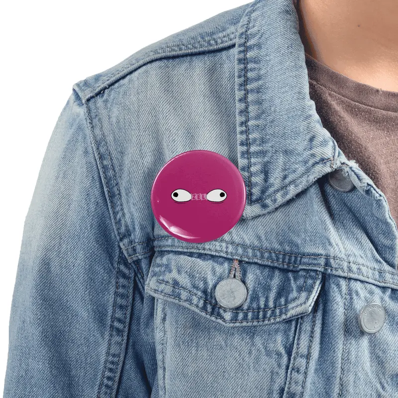 Cartoon Eyes - Wonky Face Rozet