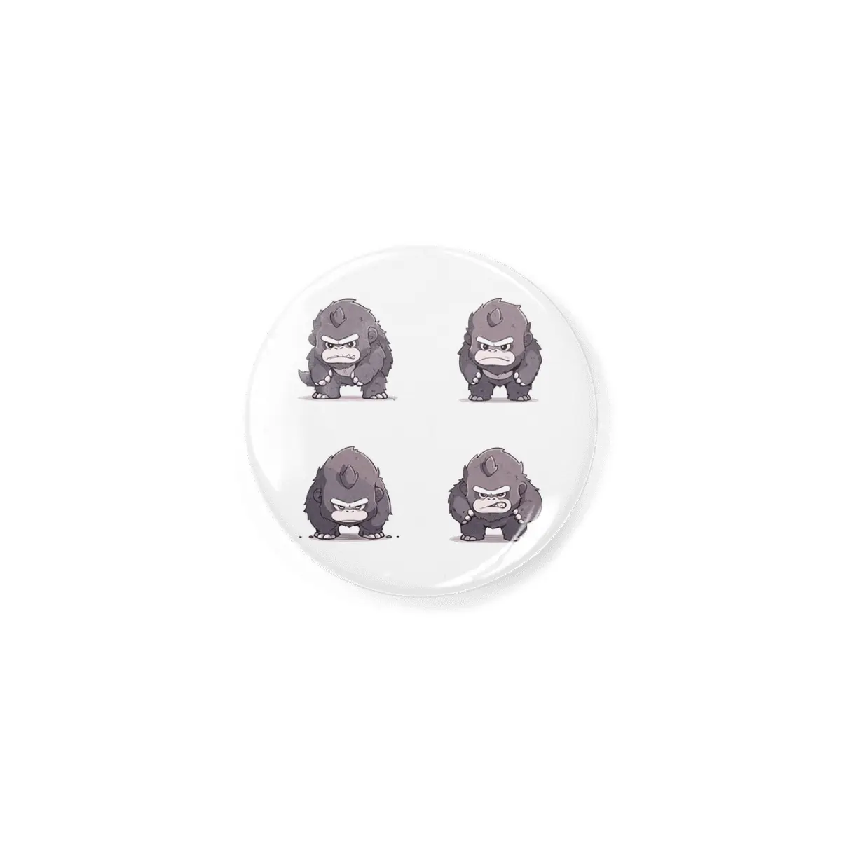 Cute Angry Gorilla Rozet