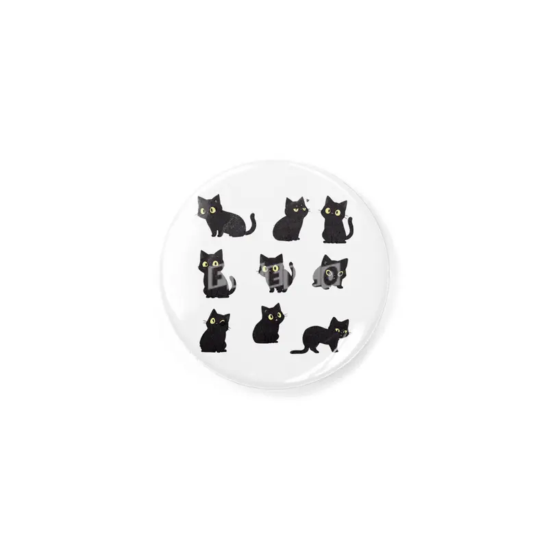 Cute Black Cat Rozet