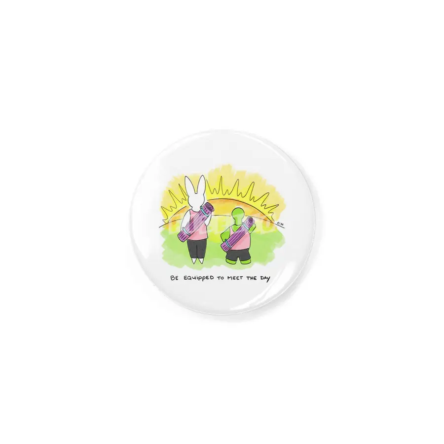 Bunny Daze Yoga - Be Equipped To Meet The Day Rozet