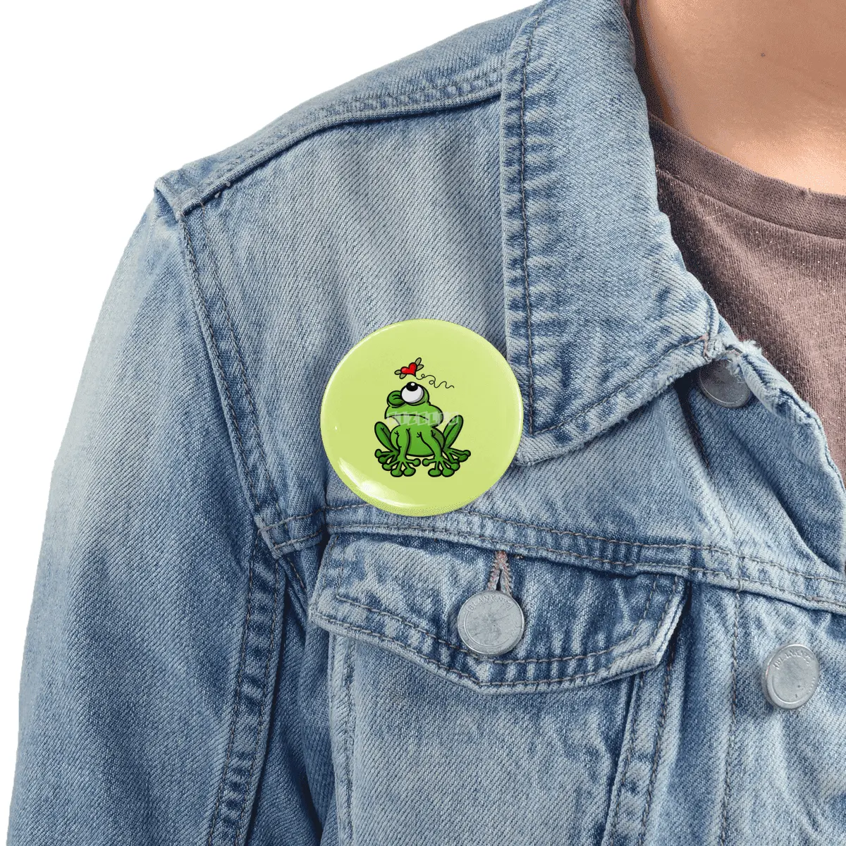 Green frog chasing the mosquito of love Rozet