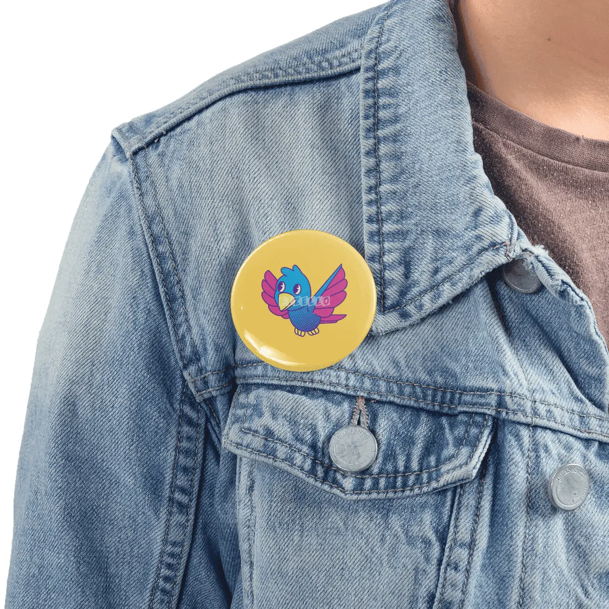 Cute Retro Bird Rozet