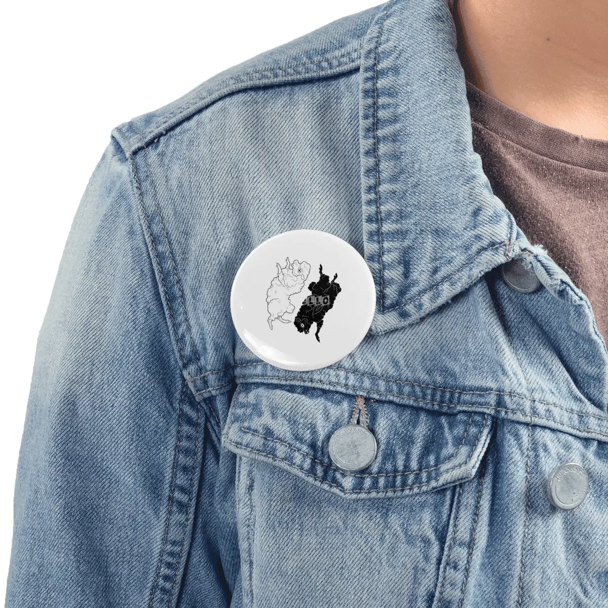 Yin Yang Sheep Rozet