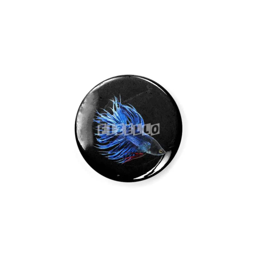 Royal Blue and Red Betta Fish Crowntail Male Swimming Beautiful Colors Rozet