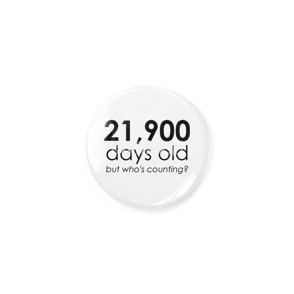 21,900 Days Old Rozet
