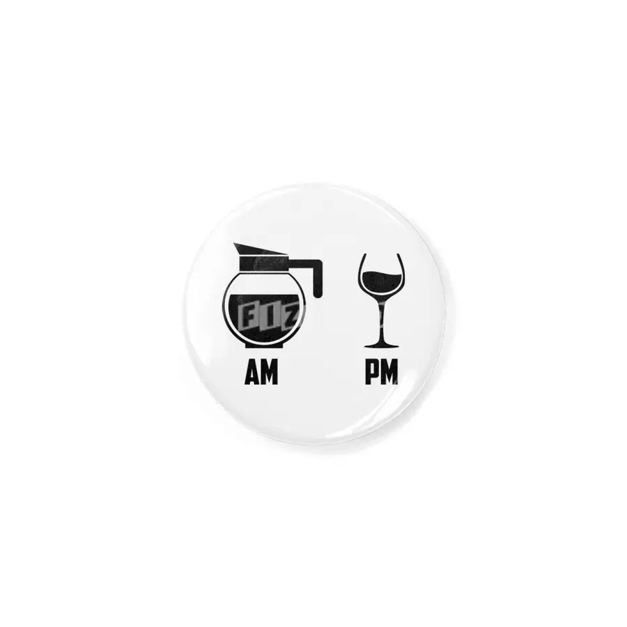 AM vs. PM (Coffee & Wine) Rozet
