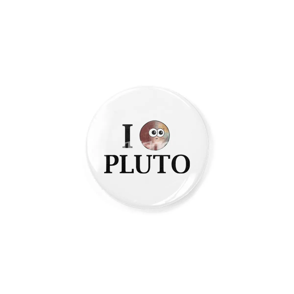 I Heart Pluto Rozet