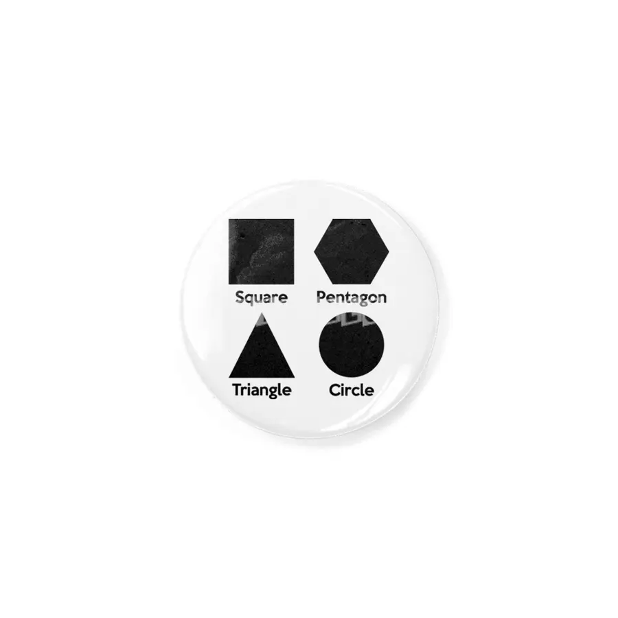 Basic Shapes (Square, Triangle, Circle, Pentagon) Rozet