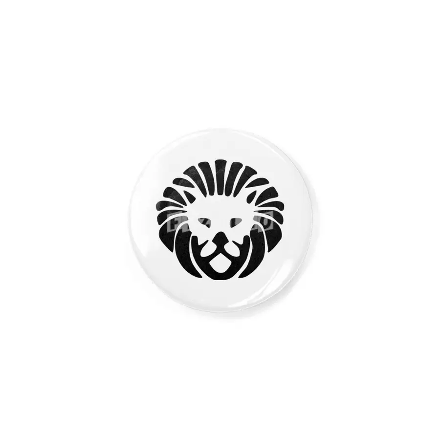 Black Lion Face Logo Rozet