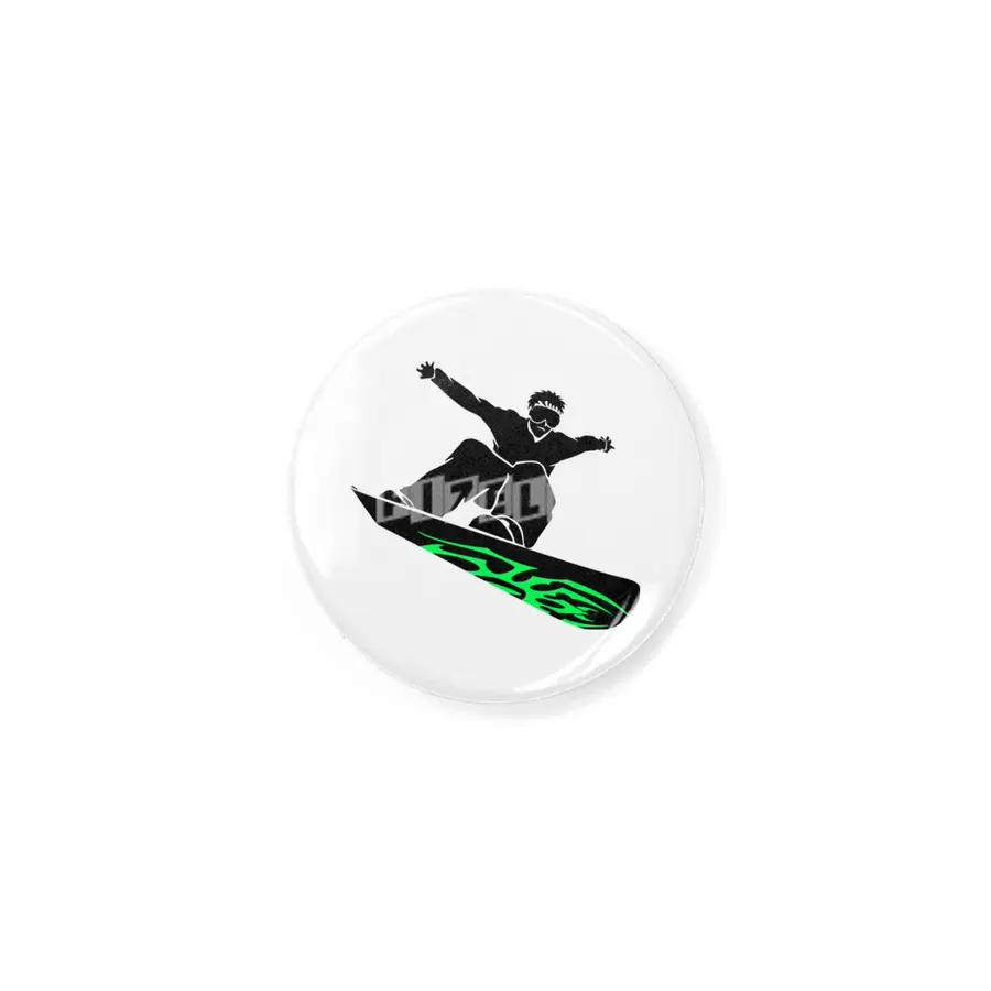 Cool Snowboarder Silhouette Rozet