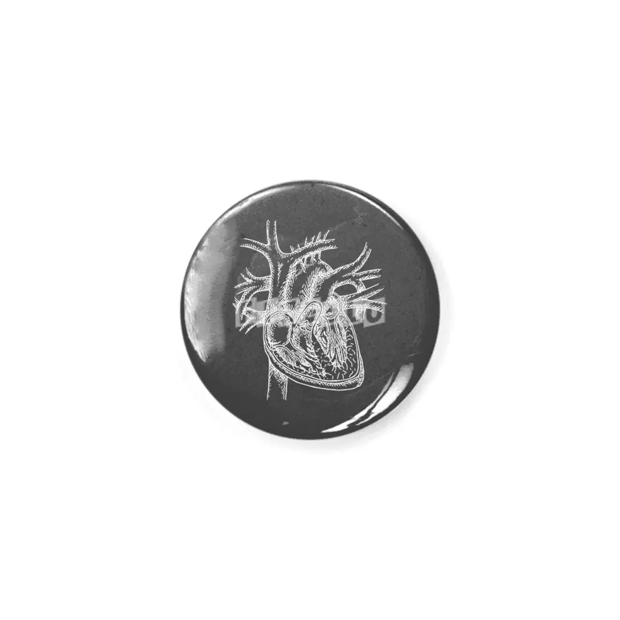 The Dissected Heart Sketch (White) Rozet