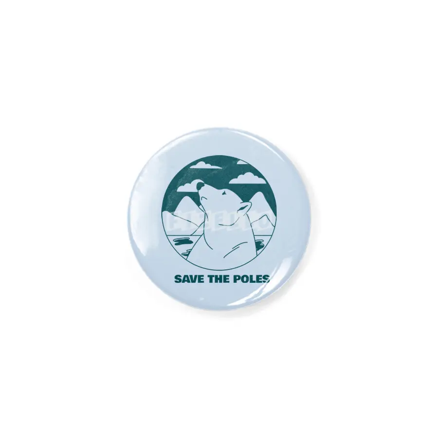 Save the poles Rozet