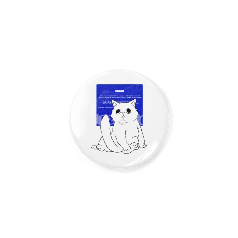 Blue Screen Cat Rozet