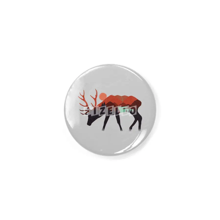 stay wild, deer Rozet