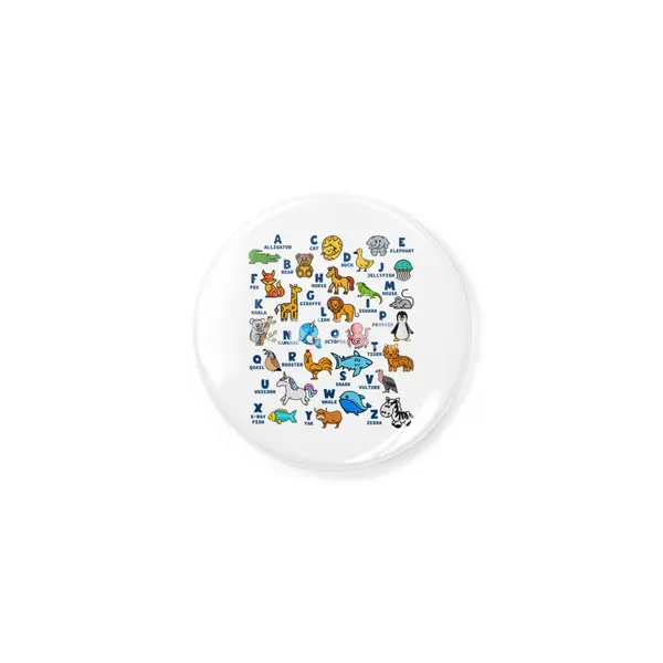 Alphabet Animal ABCs Learning Rozet