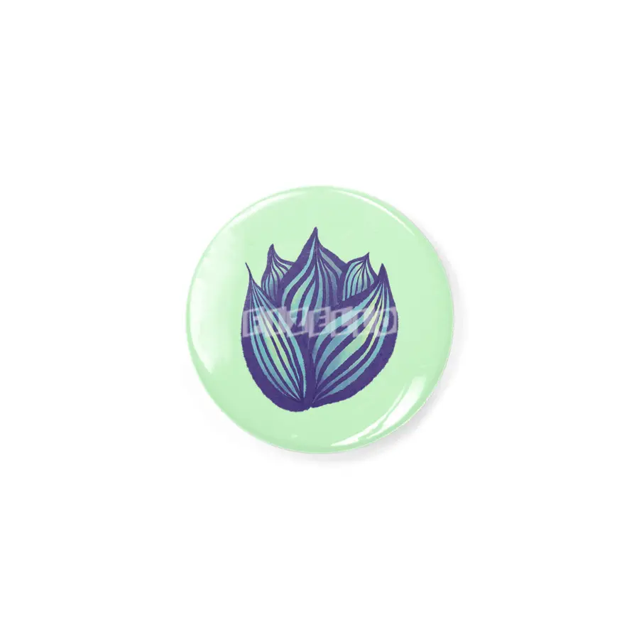 Abstract Flower Floral Decorative Art In Purple And Blue Rozet