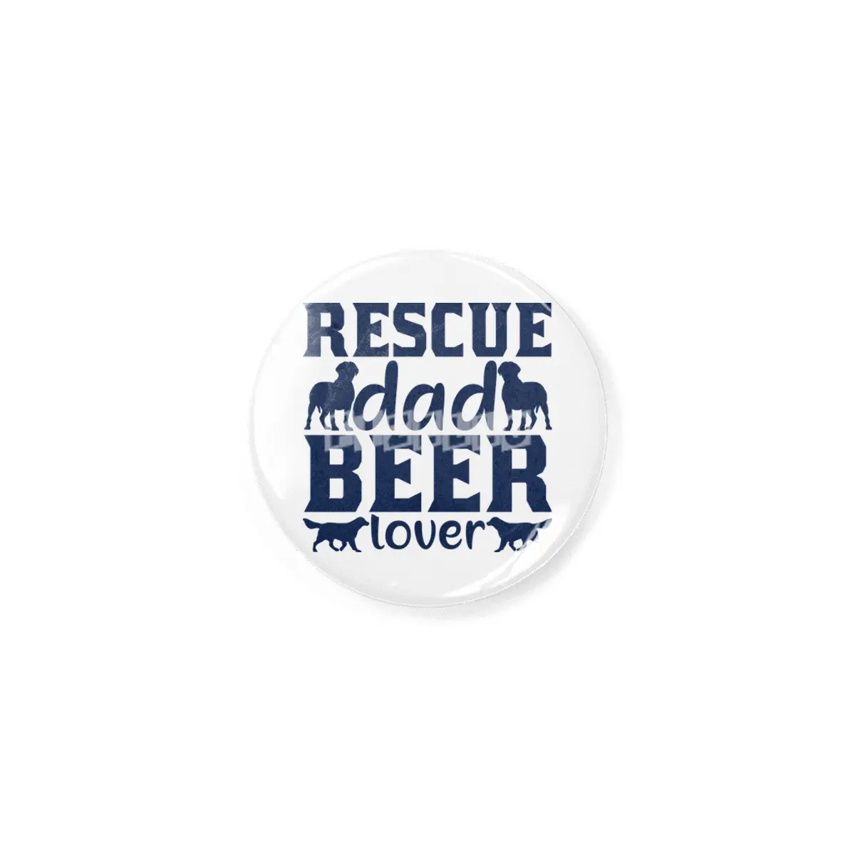 Rescue Dad Beer Lover Rozet