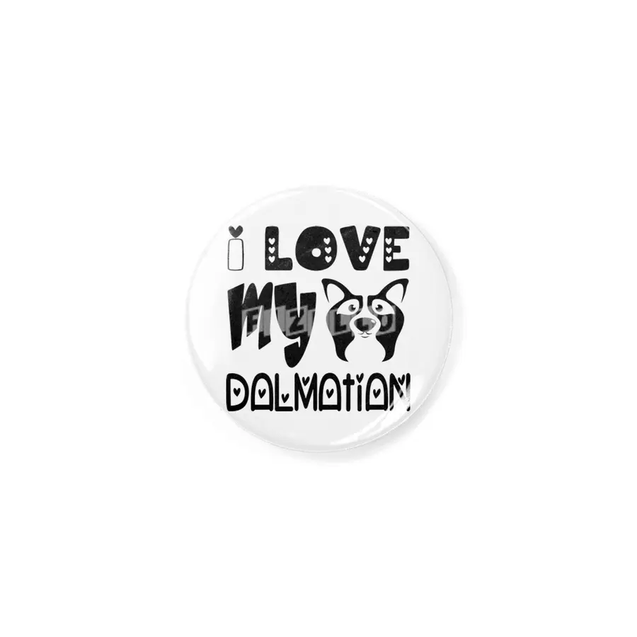 I Love My Dalmatian Rozet