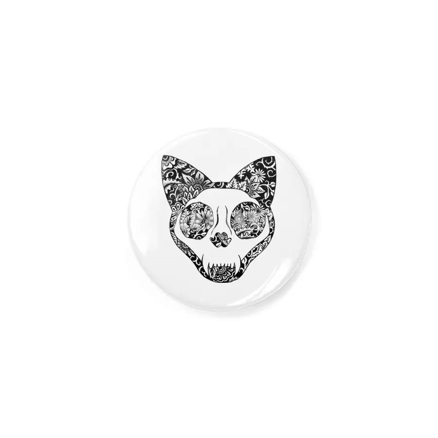 Cat Skull Flower Garden Rozet