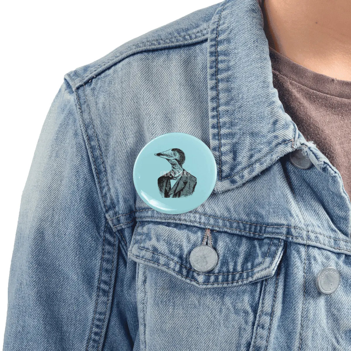 Man Bird Portrait Rozet