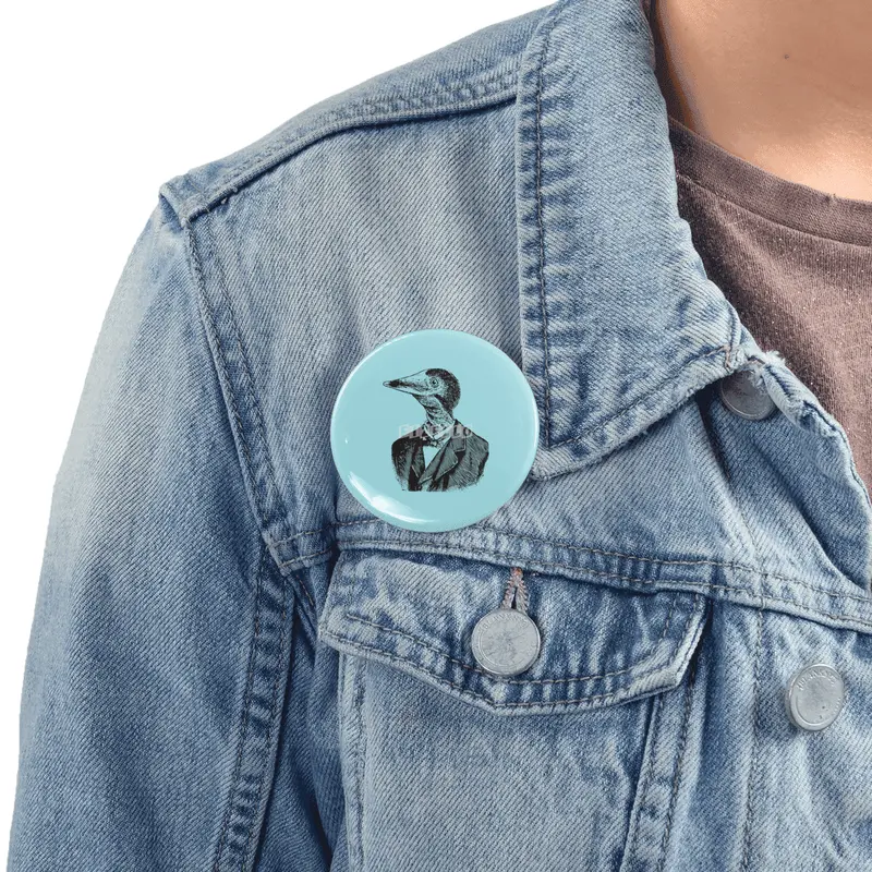 Man Bird Portrait Rozet
