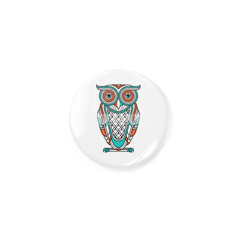 Art Deco Owl Rozet