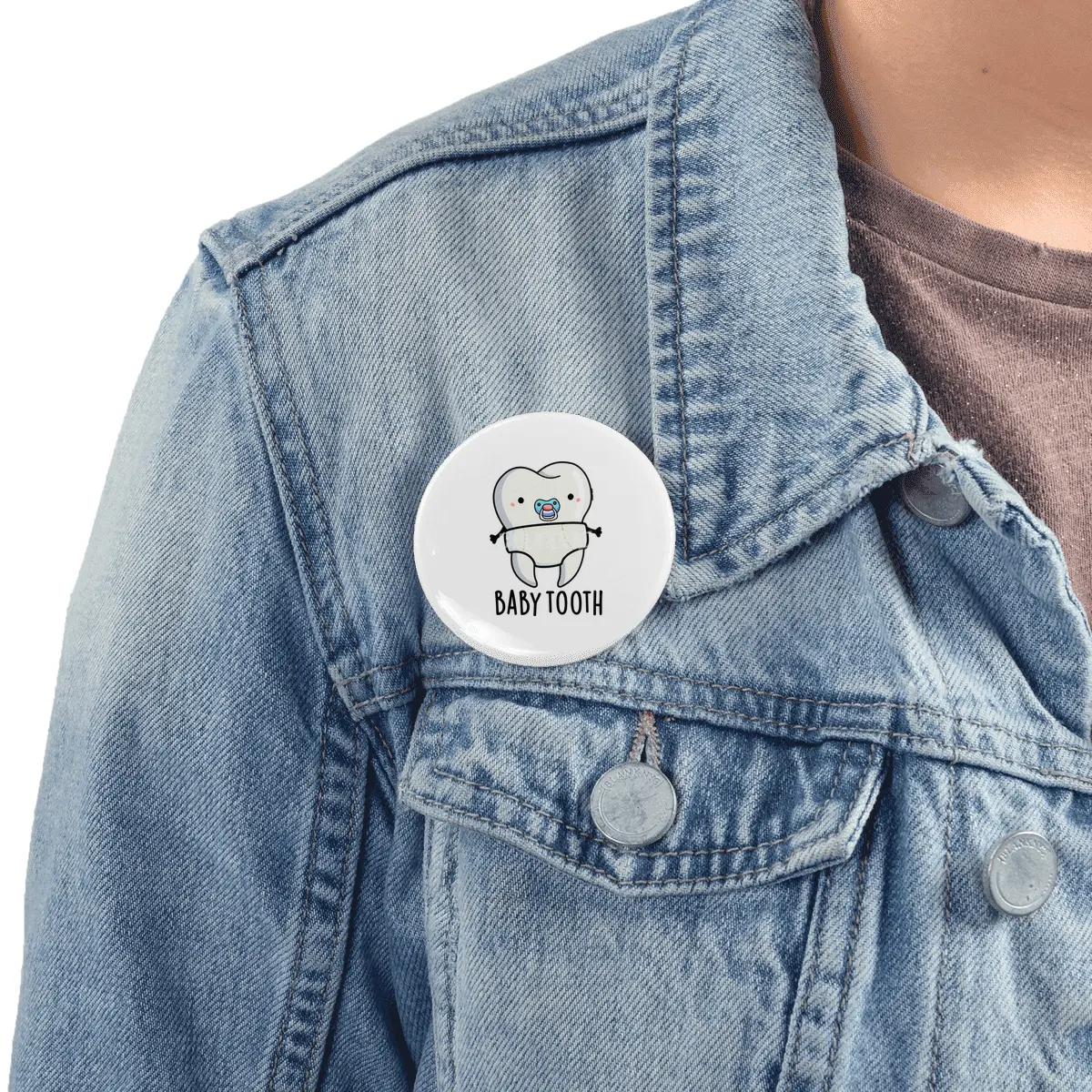 Baby Tooth Cute Dental Pun Rozet