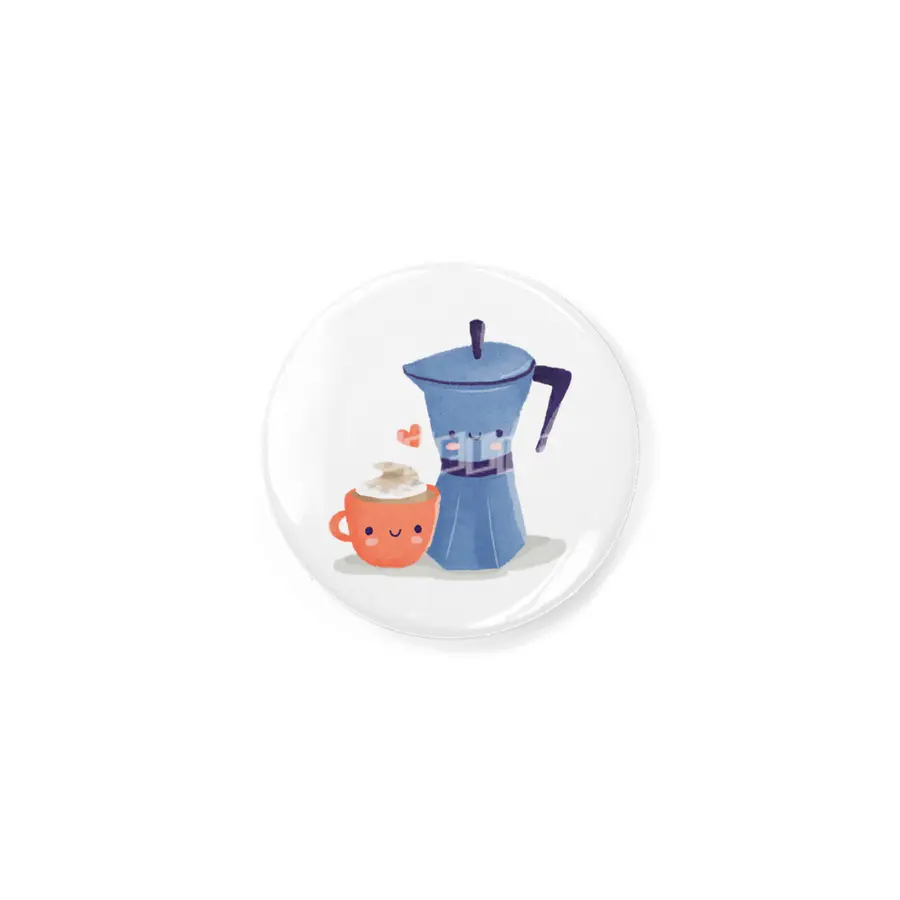 Cute coffee couple illustration Rozet