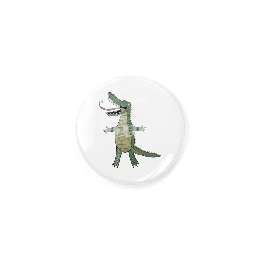 Cute crocodile illustration Rozet