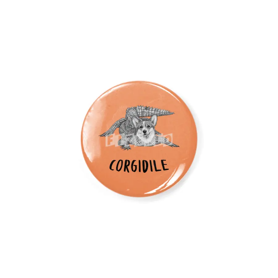 Corgidile | Corgi + Crocodile Hybrid Animal Rozet