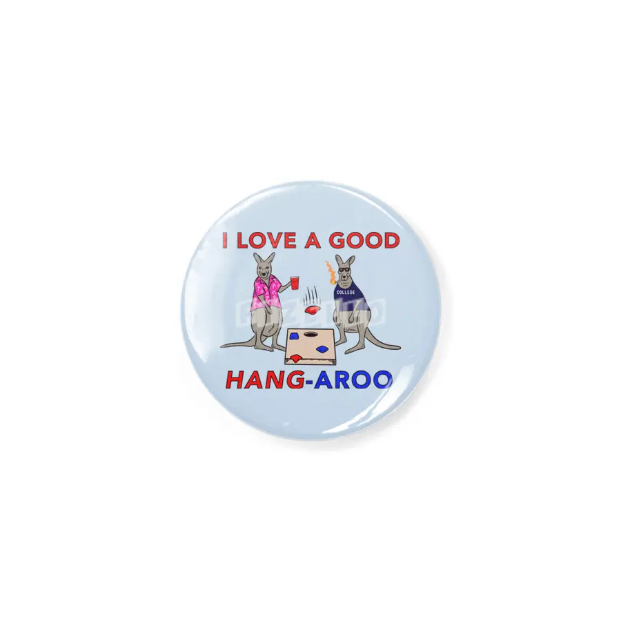 I Love a Good Hang-Aroo Funny Kangaroo Party Rozet