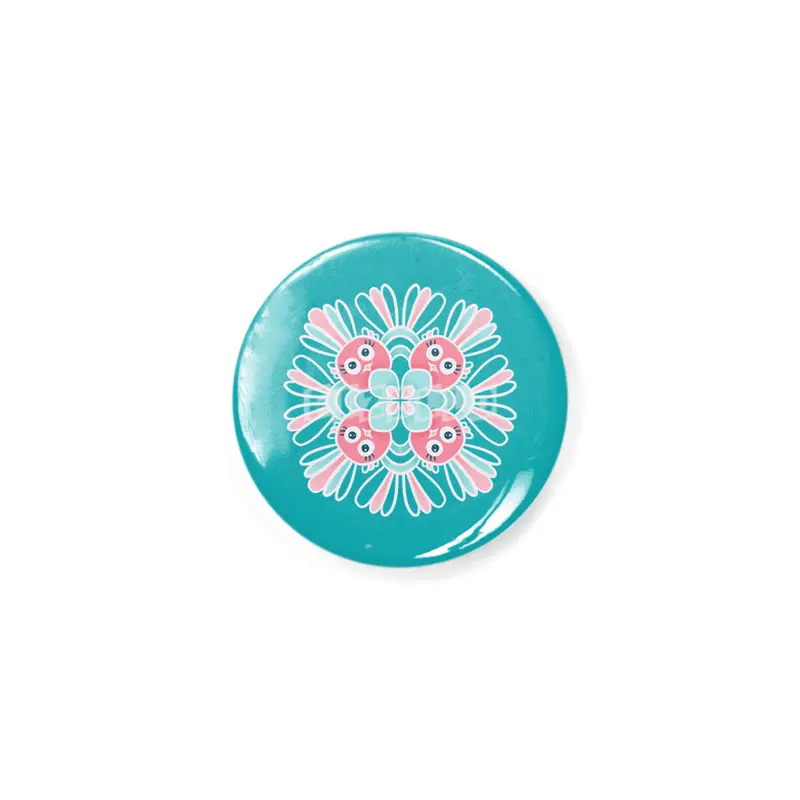 Cute Birds Flower Mandala Rozet