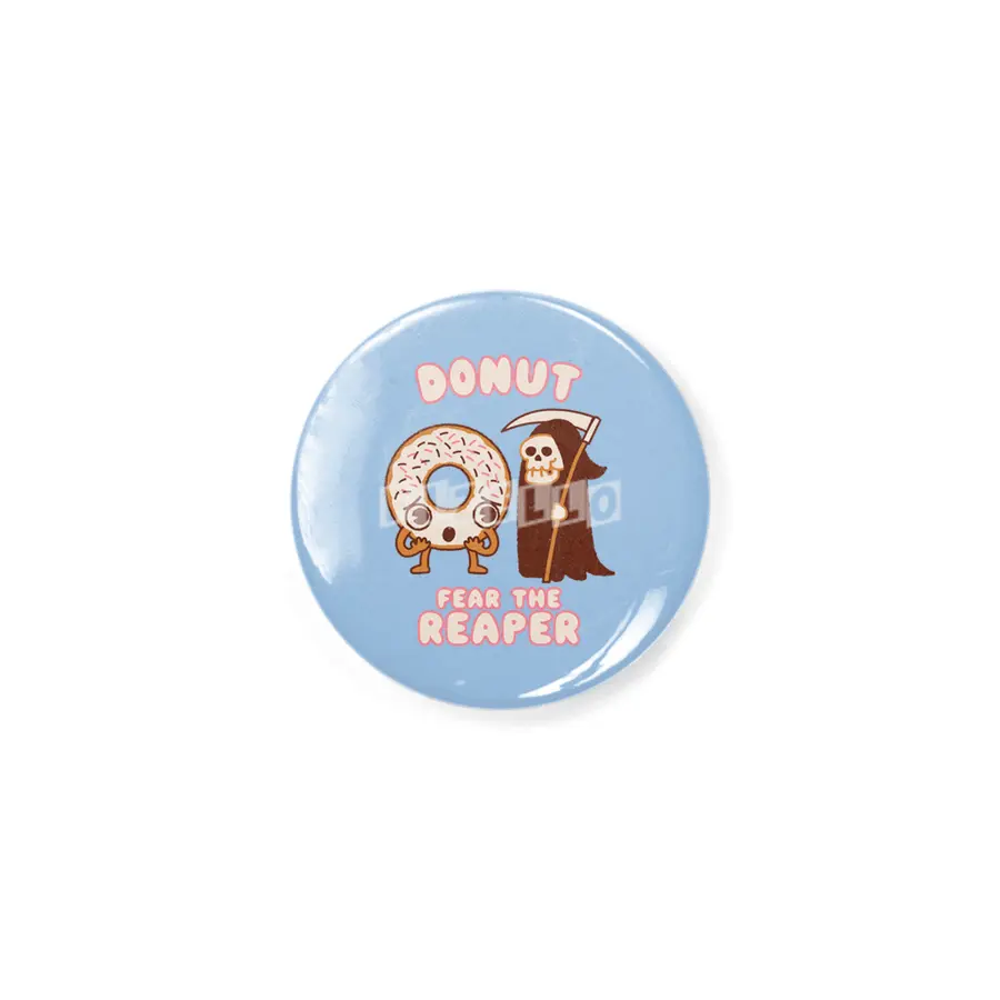 Donut Fear the Reaper - Kawaii style cute funny Halloween Music Rozet