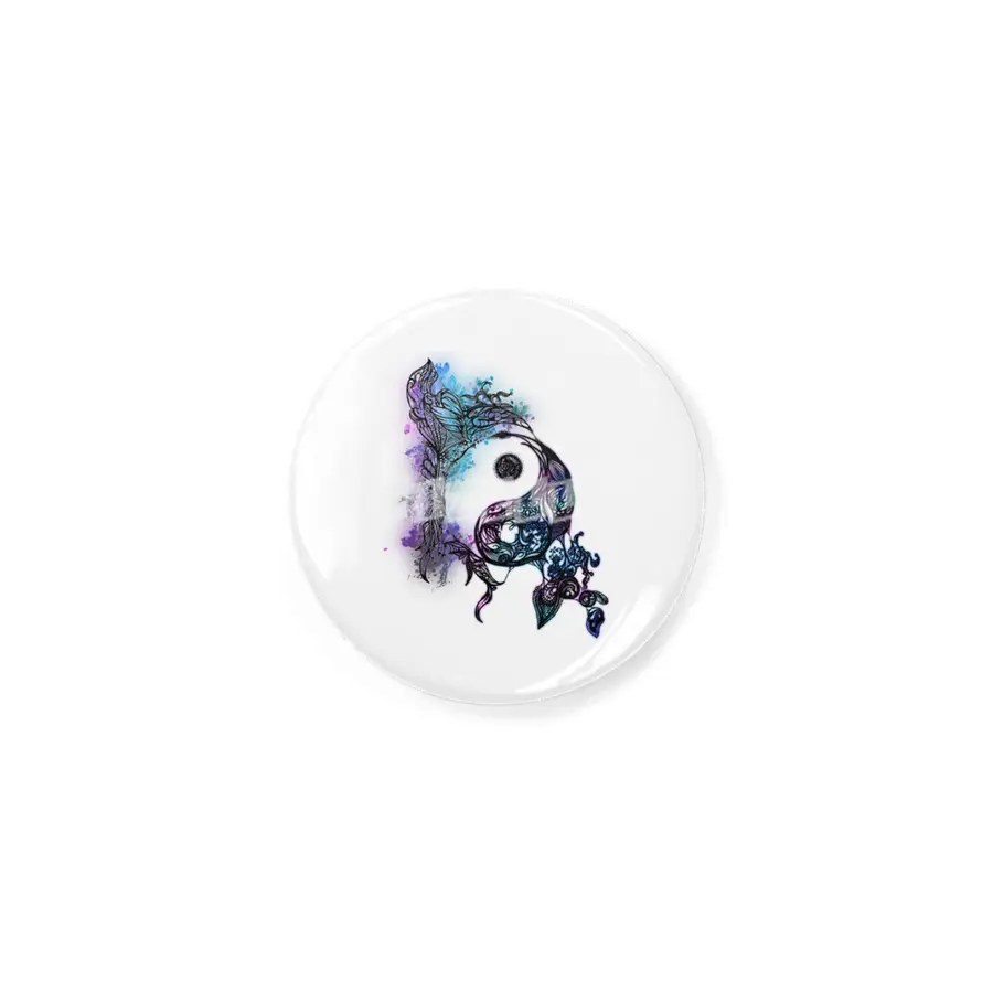 Zen Doodle Yin Yang Magenta Rozet