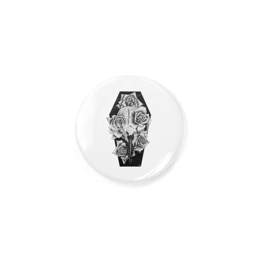 Raven Rose Print Rozet