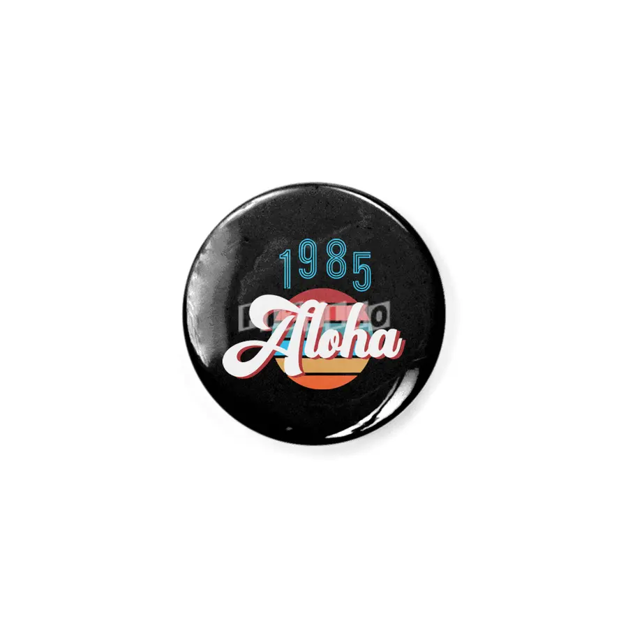 Retro Vintage Summer Aloha 1985 Rozet