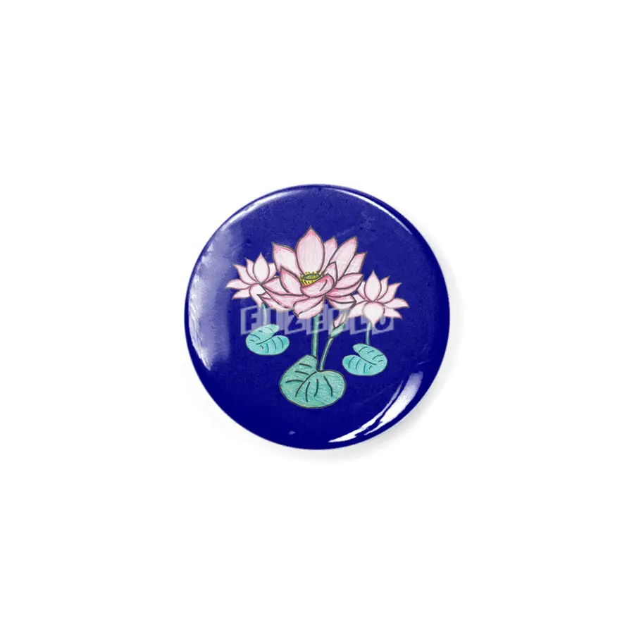 Beautiful Hand Drawn Lotus Flowers Rozet