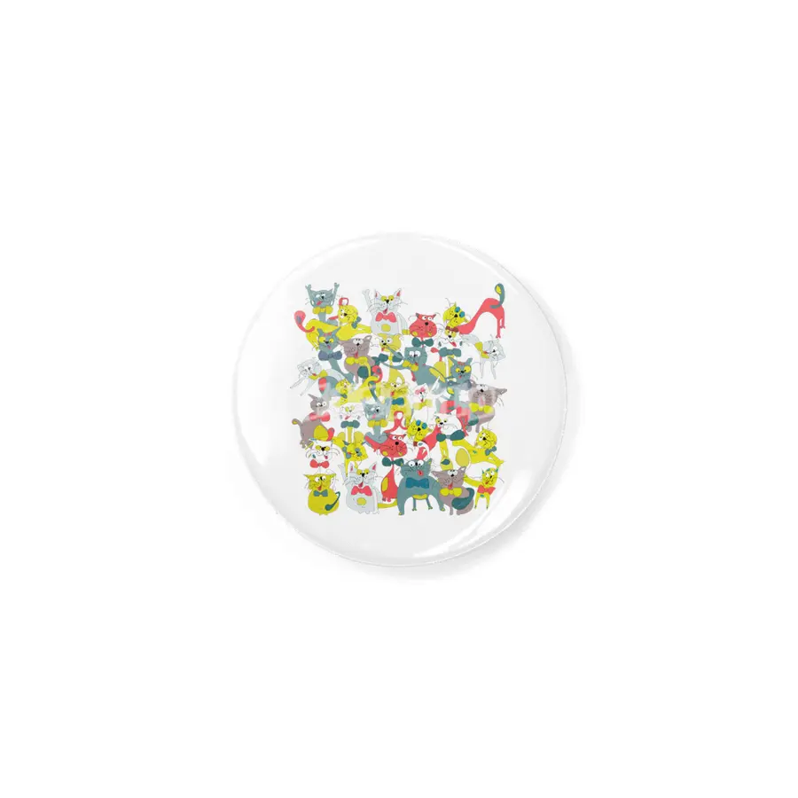 Funny doodle colorful cats.Seamless pattern with funny hand drawn cats Rozet
