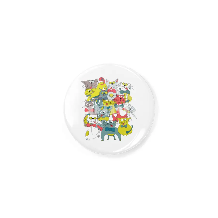 Funny doodle colorful cats.Seamless pattern with funny hand drawn cats Rozet
