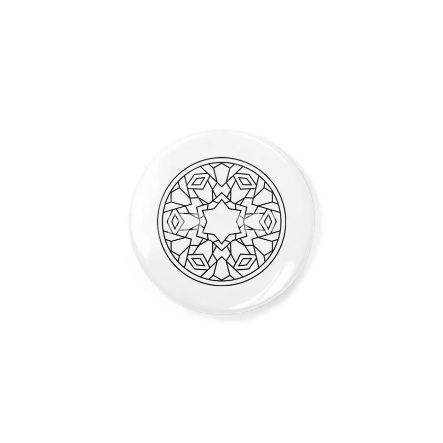 Black and white circle flower ornament, ornamental round lace design. Floral mandala. Hand drawn ink Rozet