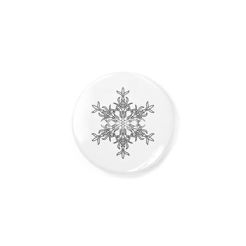 Black and white mandala vector isolated on white. Vector hand drawn circular decorative element. Rozet