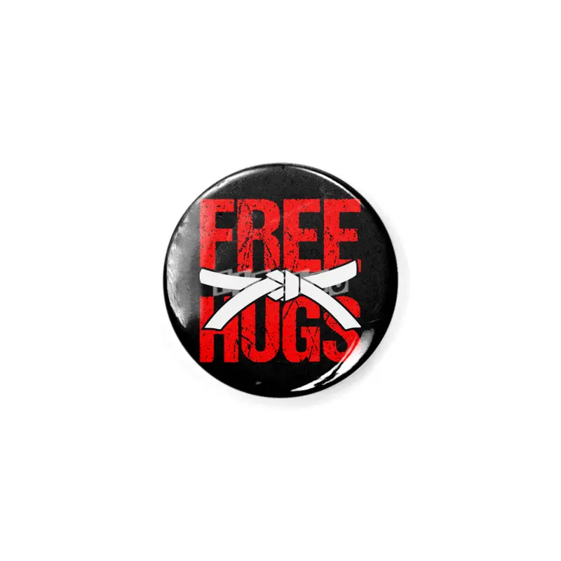 Free Hugs Martial Arts Jiu Jitsu Kung Fu Rozet