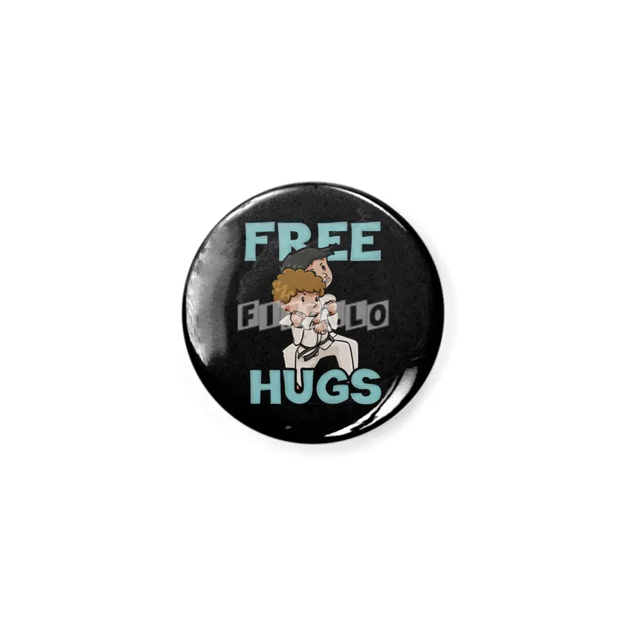 Free Hugs Martial Arts Jiu Jitsu Kung Fu Rozet