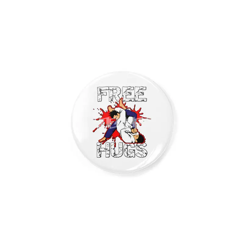 Free Hugs Martial Arts Jiu Jitsu Kung Fu Rozet