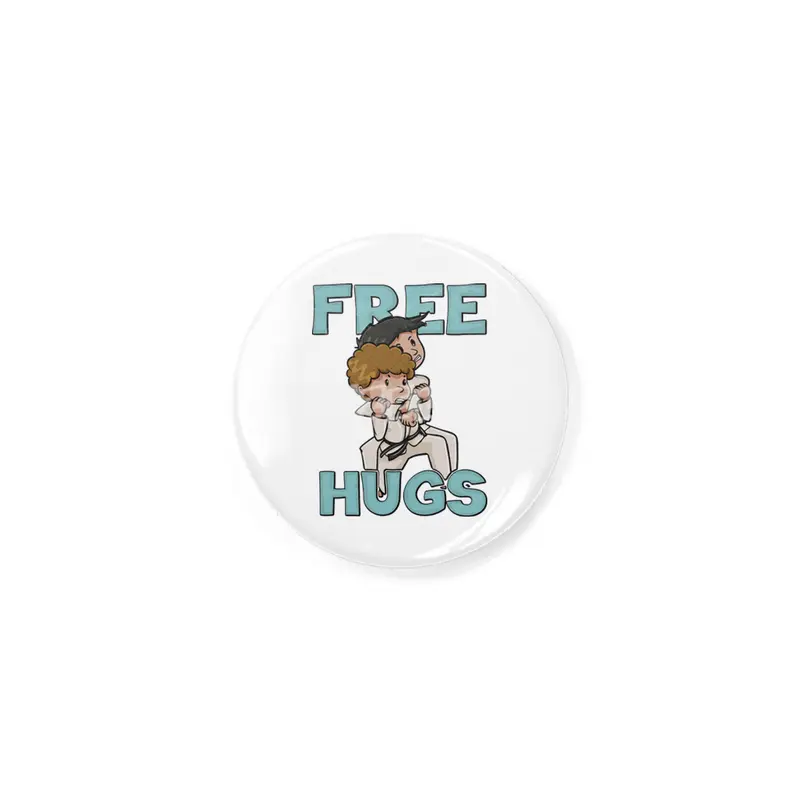 Free Hugs Martial Arts Jiu Jitsu Kung Fu Rozet