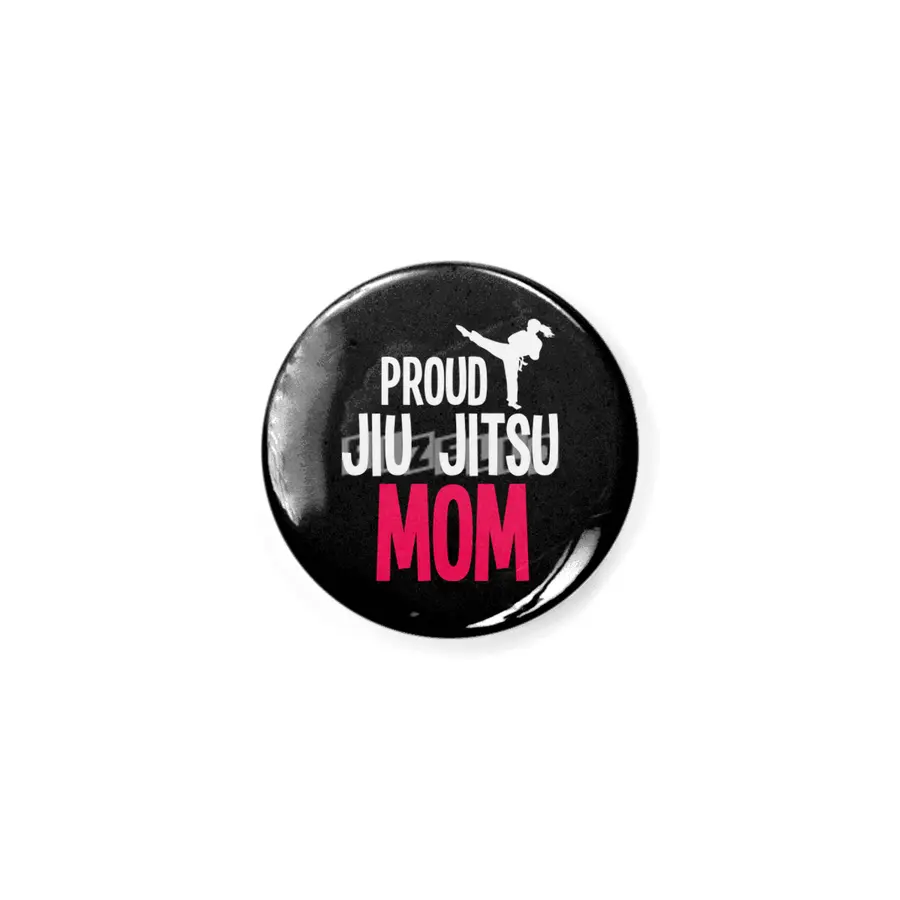 Proud Jiu Jitsu Mom BJJ Martial Arts Rozet