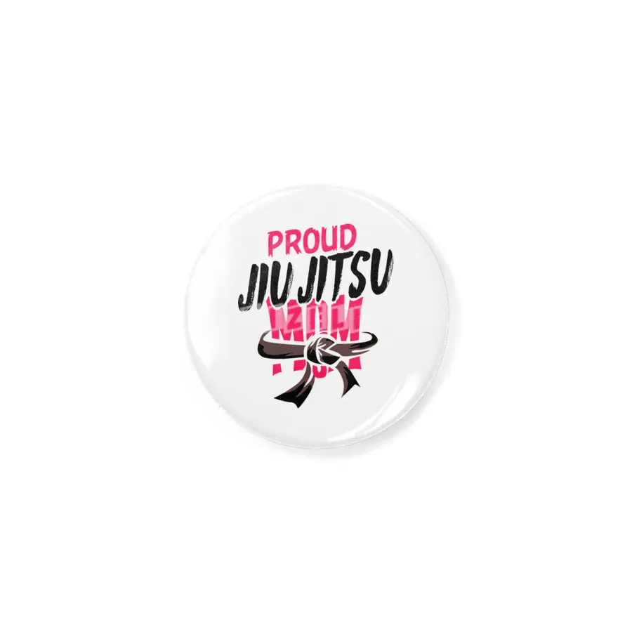 Proud Jiu Jitsu Mom BJJ Martial Arts Rozet